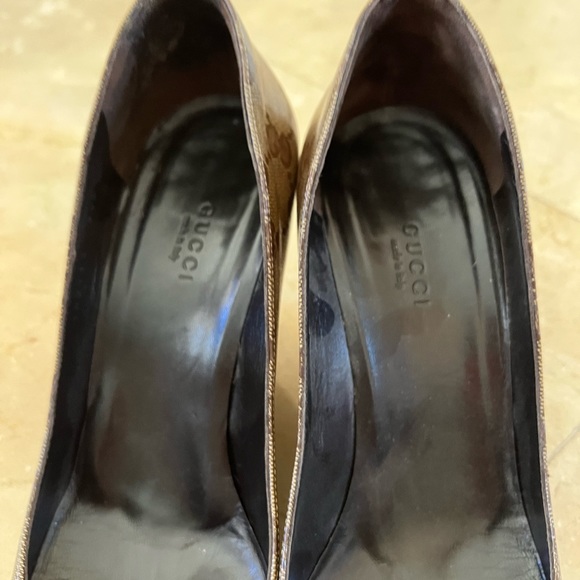 Gucci G print wedge size 9 1/2 - Picture 8 of 10